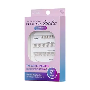 Falscara Studio Lash Palette - Dark Chocolate Light - 18 Wisps