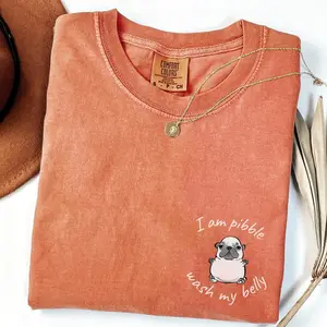 Minimalist I am Pibble Wash My Belly Pibble Unisex T-Shirt, Cute Dog Shirt, Funny Animal Tee, Dog Lover Gift, Animal Rescue Shirt - Unisex Heavy Cotton Tee - Pibble Merch