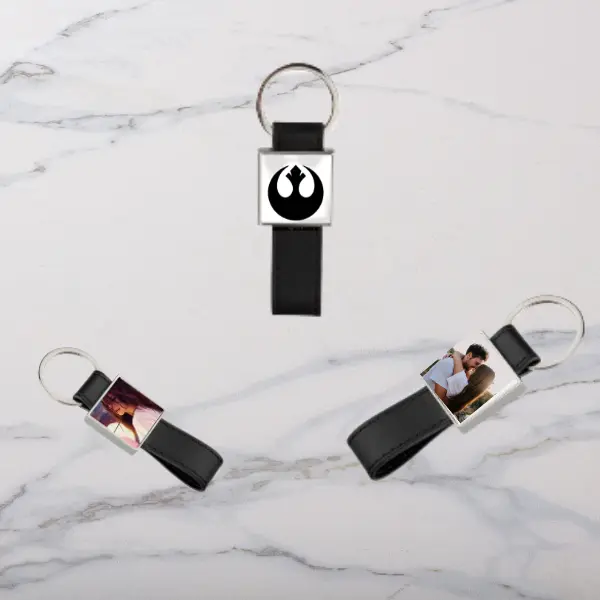 Personalized Sqaure Key Chain