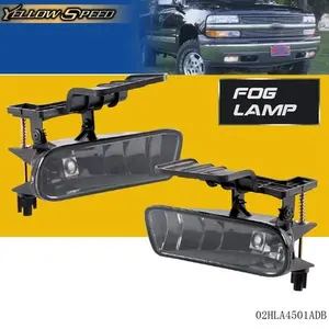 Fit For 99-02 Chevy Silverado/00-06 Suburban Tahoe Smoked Lens Fog Lights Lamps