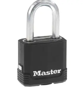 Master Lock Magnum Heavy Duty Outdoor Padlock with Key, Weather Resistant Body and Cut Resistant Shackle make Lock Perfect for Fences, Gates, Sheds, M115XDLF