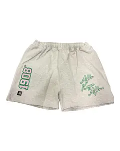 Alpha Kappa Alpha Gray Embroidered Script Shorts