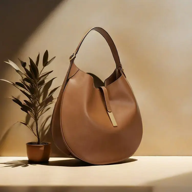 2025 Autumn Winter Hot-Selling Suede Equestrian Design Dumpling Bag Ins Style Handheld Crescent Bag Urban Fashion Versatile Commuting Light Luxury Stylish High-Value Women's Large Capacity Premium Texture Underarm Bag Waterproof   Shoulder Adjustable chic