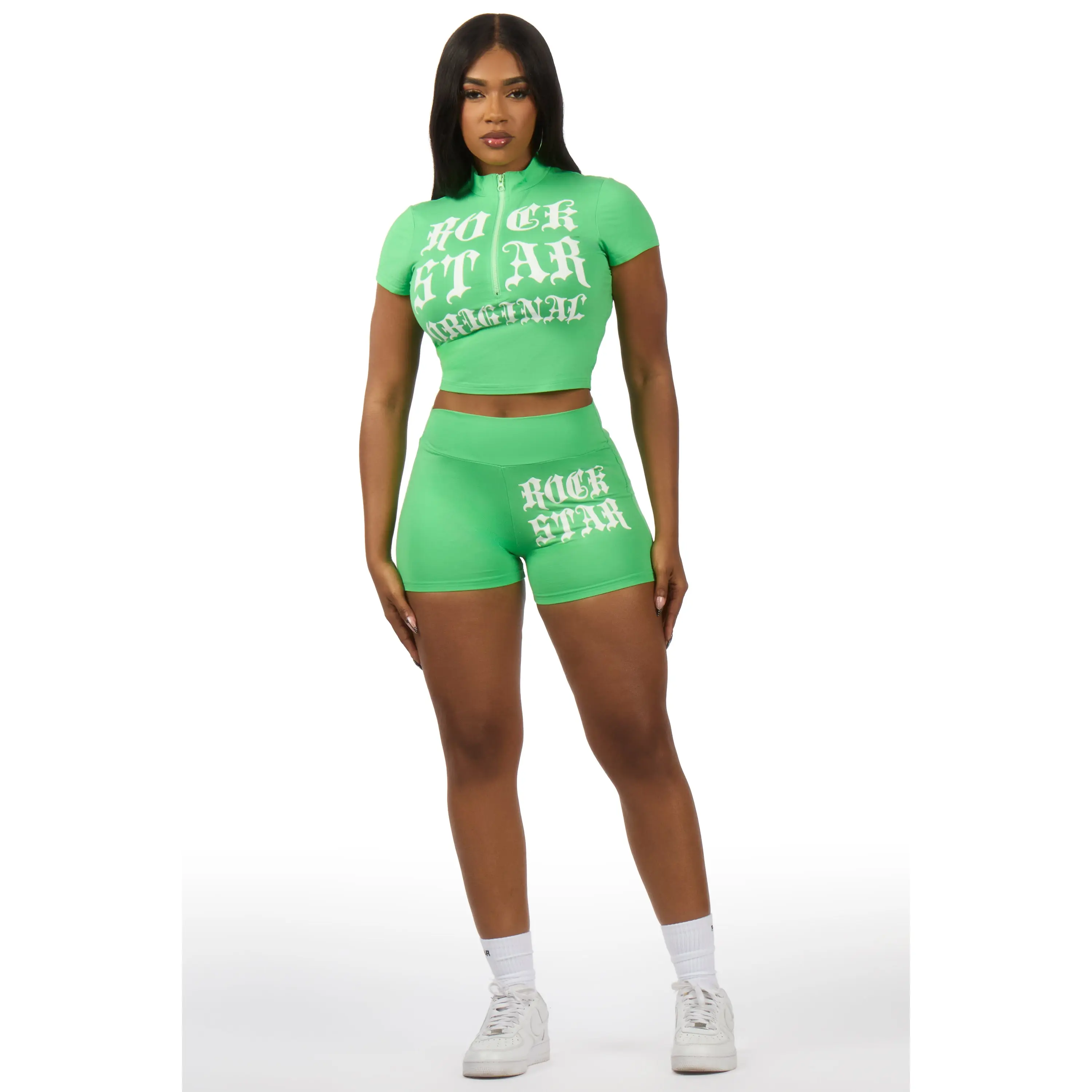 Takeshia Green Short Set