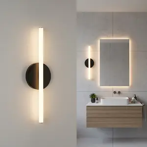 Simple LED Wall Lamp, 2pcs 40cm Line Decorative Wall Light, 3000-4000-6000k Color Switch, Touch Control, Dimmable, Bedroom Living Room Corridor Study, Led Lighted