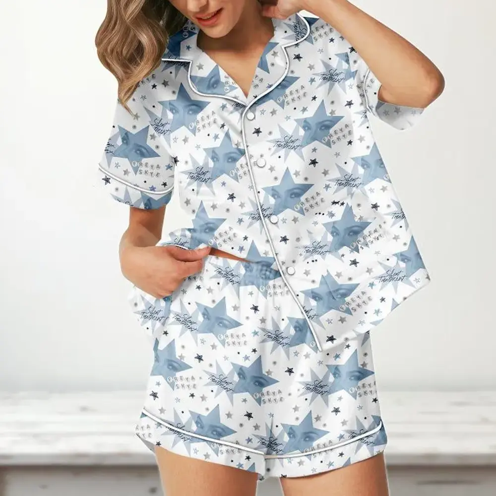 Freya Skye Silent Treatment Pjs, Zombies 4 Nova Bright Satin Short Pajama, Zombies Dawn Of The Vampires Gift, Pajamas Gift