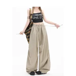 Wide-leg casual pants