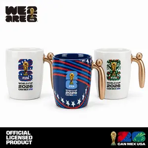 Official 2026 FIFA World Cup Essential Fan Set:14oz Fidget Coffee Cup with Spinning Soccer Ball Handle CreativeSpin Mug Hand Spinner Anxiety summervibes