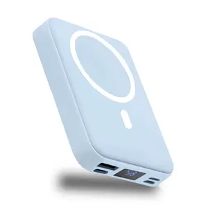 MagSafe Magnetic Wireless Power Bank 10000mAh with Stand 22.5W PD Fast Charging LED Display for iPhone 17/16/15/14/13/12 & Android Hands-Free Chargeable Smartphone