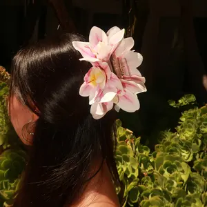 Orchid Claw Clip - Handcrafted Lightweight Clips for Casual & Special Occasions, Available in Various Colors, Perfect for Women