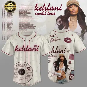 Kehlani World Tour 2026 Jersey Limited Edition White