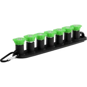 Washer Tips, 25  Green Power Washer Nozzle Tips 7 Pack with Nozzle Holder, 1/4 Inch Quick Connect, 4000 PSI