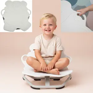 Autistic children's stress relieving toys carousel chair, can sit and rotate Carousel sensory chair, children's body coordination training Spinning Relaxation Stick Solution Spin Balance