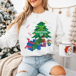 The Very Hungry Caterpillars Christmas Eve Sweatshirt, Caterpillar Christmas Holiday Children's Book, Christmas Librarian Book Character