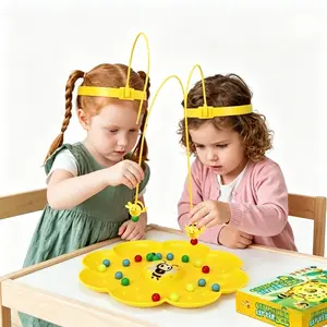 Magnetic Fishing & Honeycomb Bee Board Game - Interactive Nitrosamine-Free Educational Shape Sorter Toy for Kids, Motor Skills-Boosting Multiplayer Party Game, Children’s Day Ready