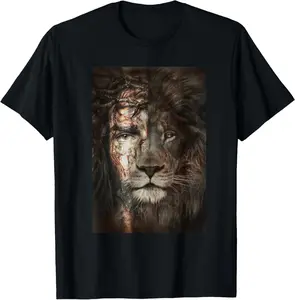 Men's Pure Cotton Soft Round Neck Short-Sleeve Casual T-Shirt - Jesus Graphic Christian Gift for Sports & Fitness Enthusiasts