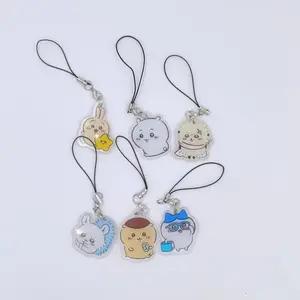 Chiikawa keychain cute mobile phone chain pendant pendant chain bracelet usagi hachi chii momonga Stock available now Key chain