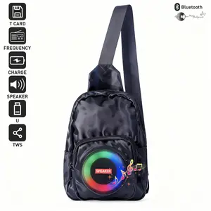 3-in-1 Music Backpack with Bluetooth Speaker, TF Card Support & Large Capacity – Splash-Proof Outdoor Sports Bag