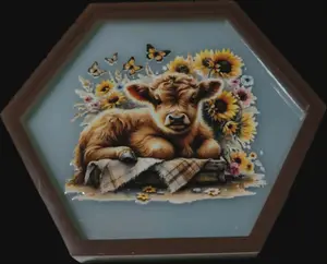 Highland Cow Coaster/Trinket Tray