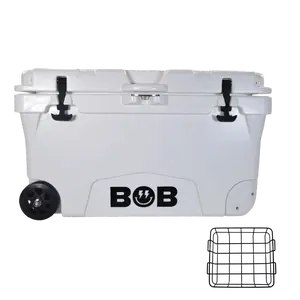 BOB THE COOLER CO 75QT "The BFF" Leak-Proof Hard Cooler with Heavy Duty Handle - Fits 117 12oz Cans for the Beach, Camping, Tailgating, Sports, & More