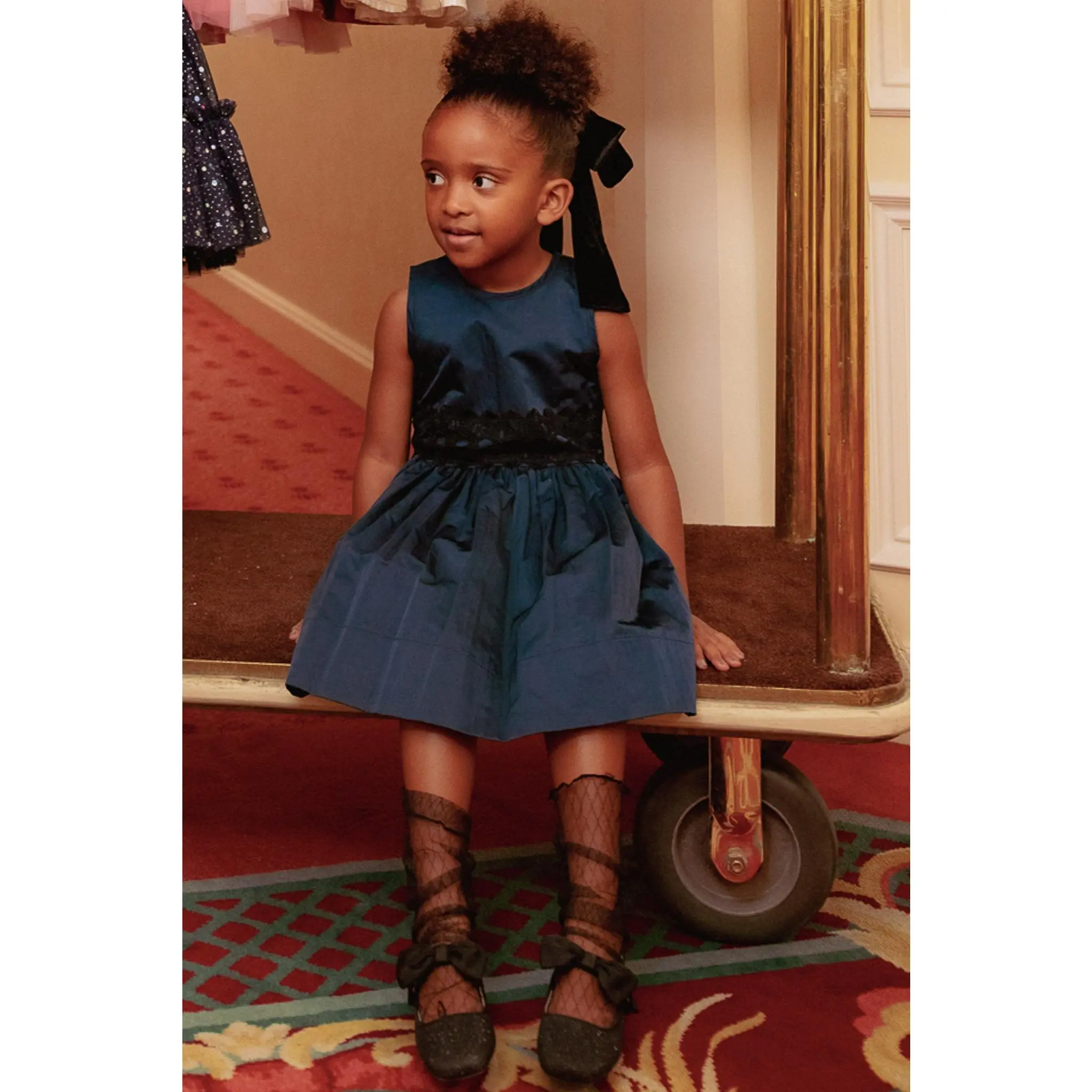 Mini Greyson Dress in Navy