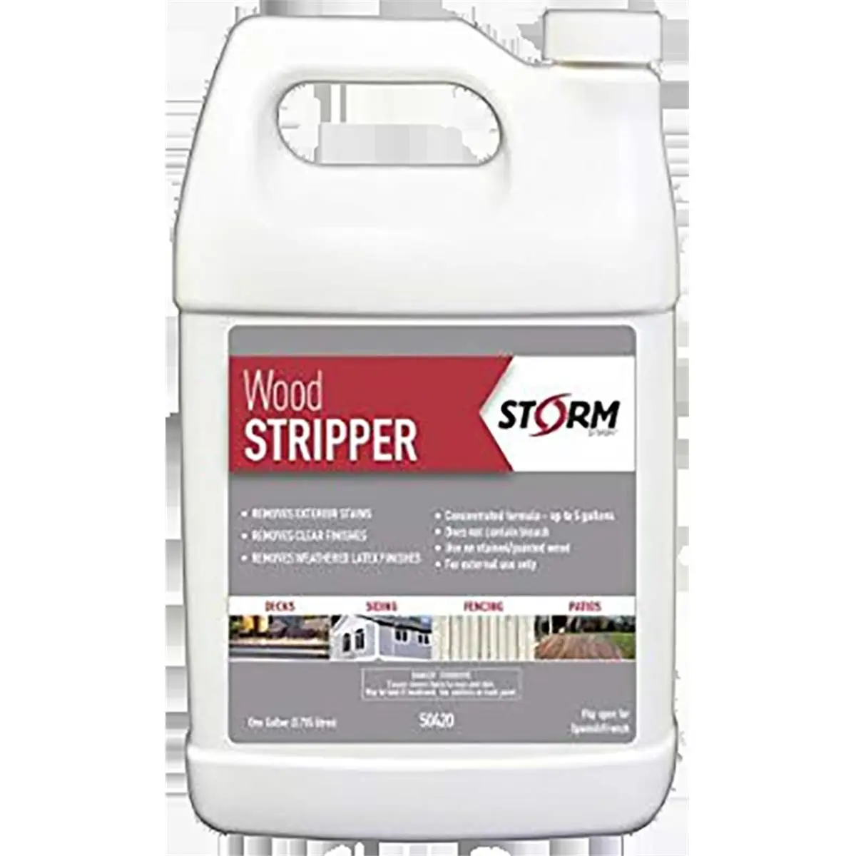 212 MAIN Storm 50420-1 1 gal Concentrated Wood Stripper System - No Acids Multi Cleaner Concentrate for Effective Stain Removal, Outdoor Wood Care, Automotive/Motorcycle Paint Care