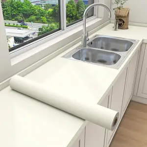 Self-Adhesive Wall Decor Sticker Roll, Easy Clean & Install Vinyl Wallpaper, Modern Luxury Home Decoration for Bathroom Kitchen Living Room Bedroom