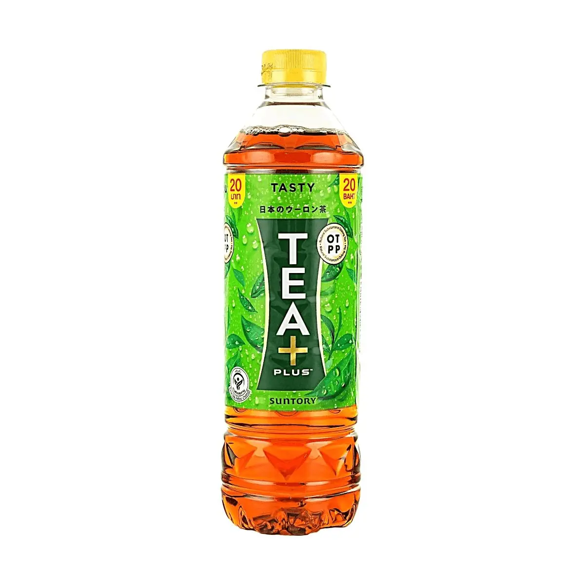 TEA PLUS Oolong Tea Drink 490ml - Authentic Thai Brewed Black Tea, Refreshing & Aromatic