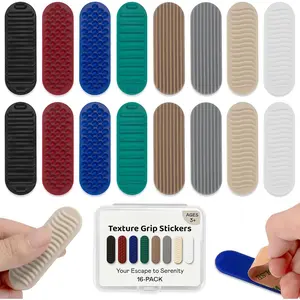 Textured Sensory Stickers for  & Adults - 16 count Adhesive Calm Strips for ,  &   - Quiet Fidget Toys for Work, Office, Desk,  Classroom  Haves & School Supplies