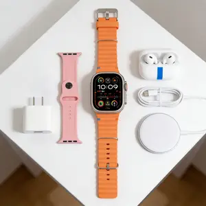 Smart Watch Gift Set – Wireless Calling Fitness Tracker Bundle with Sports Modes, Touch Screen, APP Alerts,Compatible with iPhone & Android – smart watch kit with Bluetooth Headphones, Type-C Cable & Audio Support – Compact All-in-One Bundle