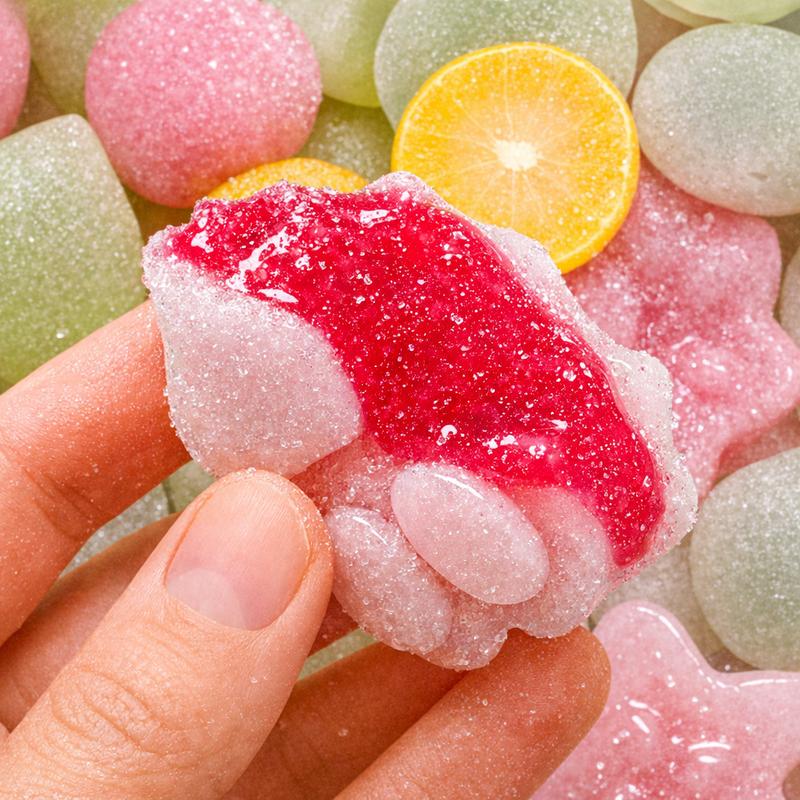 Edible Crystal Candy Set – Natural mix Fruit Fruity Flavors  Sugar ,  amber Candy Treat, Vegan & Gluten-Free, Gift Giving Party gummies Assorted  Snack