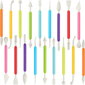 18 count Clay Sculpting Tools, Double  Air Dry Clay Carving Tools Kits for Beginners and Adults, Sculpting Tools for Clay Sculpey, Modeling Clay Ideal, Air Dry Clay and Shaping