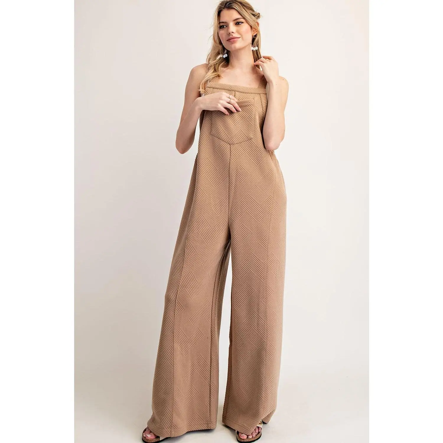 Everyday Textured Overalls