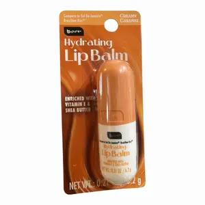 1x hydrating lip balm in enriched with vitamin E and Shea butter net wt 0.21 oz