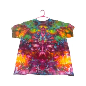 Size XL Unique One-Of-A-Kind Handmade Tie Dye Ice Dye Shirt