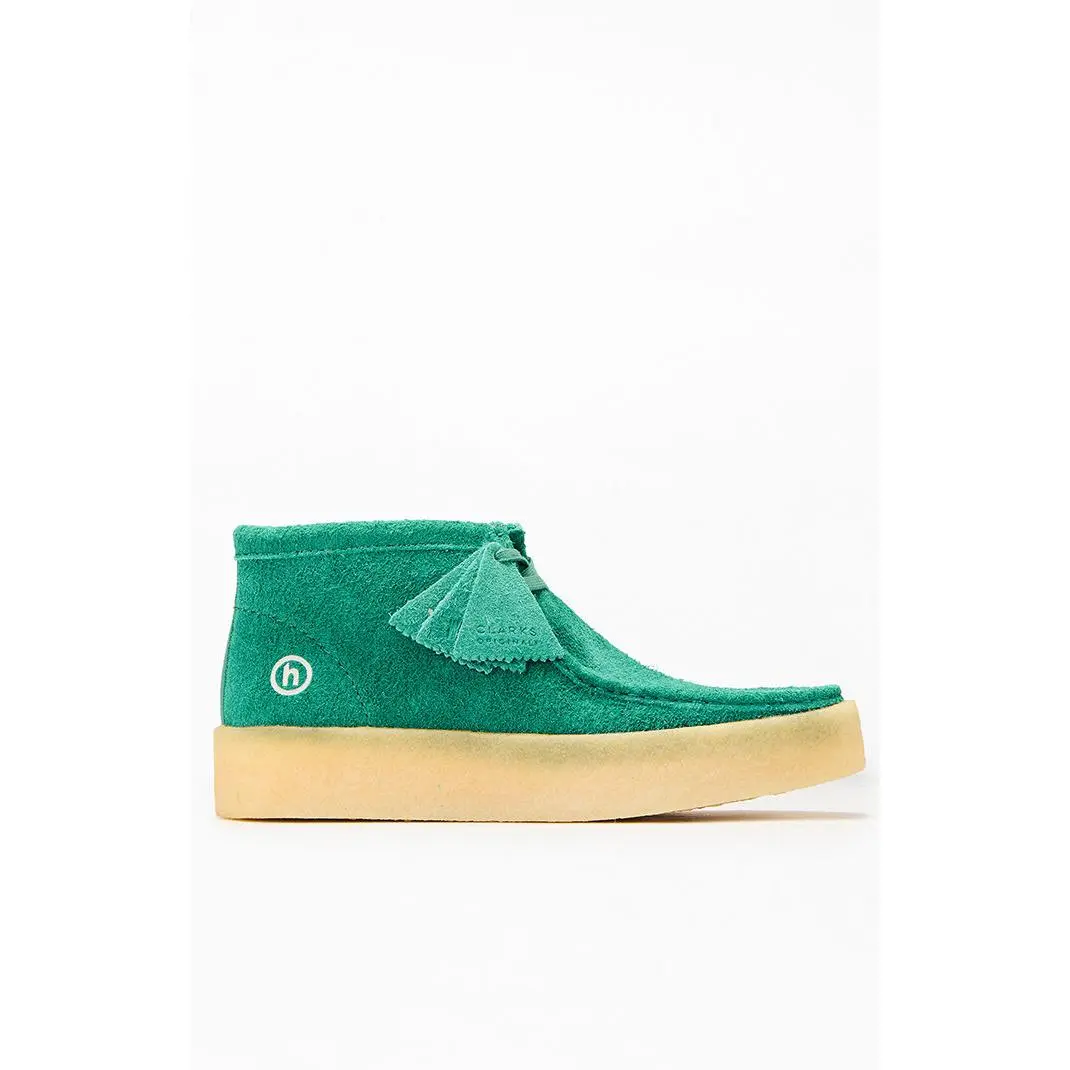 Clarks Men's x Hidden NY Green Suede Wallabee Cup Boots