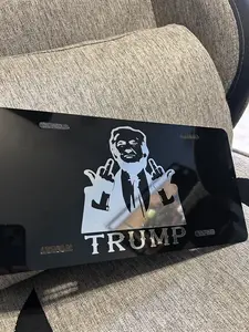 TRUMP LICENSE PLATE DONALD TRUMP ACCESSORIES MAGA MAKE AMERICA GREAT AGAIN TRUMP YOU MISSED Truck Logo