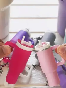 Mini Cup Shaped Keychain, Cute Keychain, Portable Keychain for Women & Men, Keychain for Bags, Fashion Accessories for Daily Use