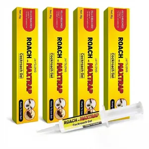 Indoor Cockroach Exterminator, Insect Repellent, 1 tubes x 10g, 1 plungers and 2 tips, German Cockroach Pest Control, Can be used indoors and outdoors, Cockroach Killing Gel for American Cockroaches, German Cockroaches and other major cockroach species