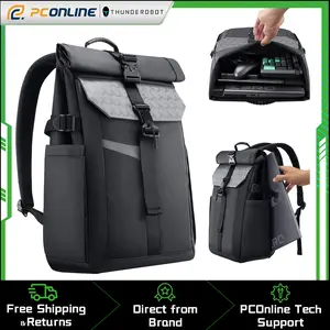 Thunderobot Dark Warrior Pro Gaming Laptop Backpack 17.3 Inch Travel Computer Bag Water Resistant Anti Scratch Large Capacity Business Casual Black