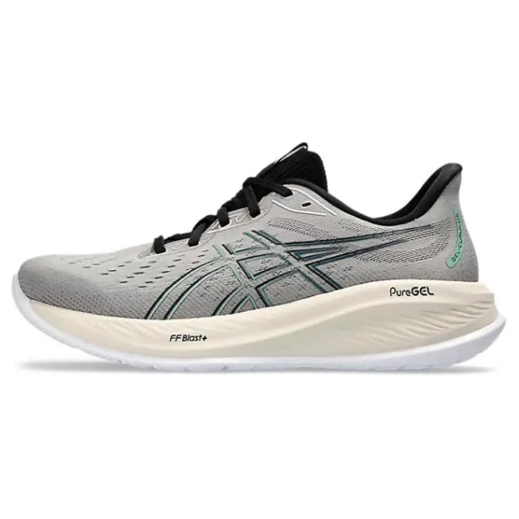 ASICS GEL Cumulus 26 Moonrock Dark Mint Comfort Low Top Running Shoes Men's Grey 1011B792-250