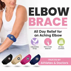 Elbow Brace for Pain Relief | Adjustable Support for Tennis Elbow, Golf Elbow & Daily StrainElbow Brace for Pain Relief | Adjustable Support for Tennis Elbow, Golf Elbow & Daily Strain