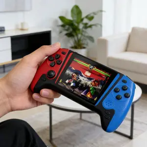 New Handheld Game Console, Retro Large Screen Design, Smooth Joystick Button Operation, Ideal for Nostalgic Players, Home Use, Friends, Portable Game Console