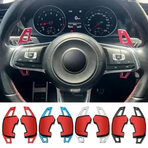 Car Steering Wheel Shift Paddle Shifter, Automotive Steering Wheel Shift Paddle, Universal Car Interior Accessories for Volkswagen VW GOLF GTI R GTD GTE MK7 7 Polo GTI Scirocco Tiguan Rline PASSAT T-ROC, Car Steering Wheel Insert Accessories