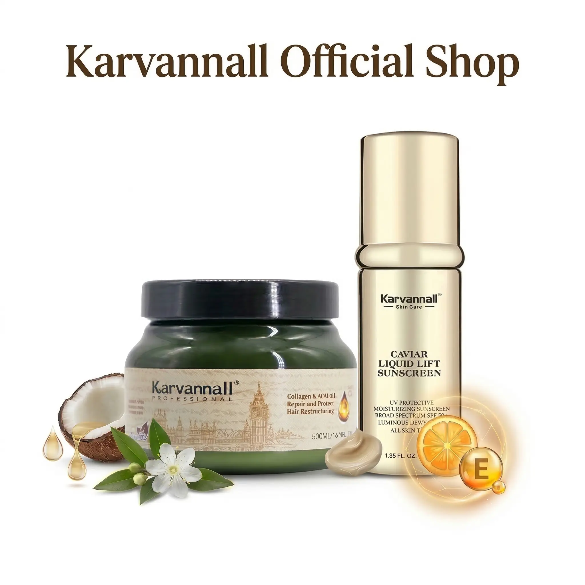 Mask 500ml+Sunscreen Cream 40ml Free