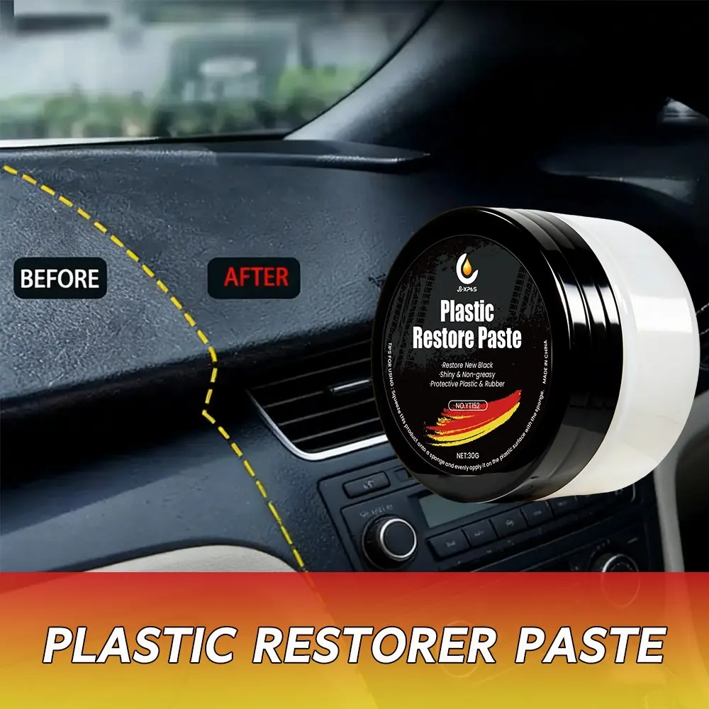 Car Bumper Repair Paste, Professional Restoration for Artificial Leather and Plastic, Gloss Enhancement, Car Polishing with Refurb Coating
