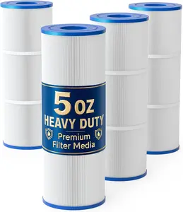 C3030 Pool Filter Cartridges, Compatible with Hayward SwimClear C3020, C3025, C3030,5oz Heavy Duty Fabric Replace PA81, CX580XRE, 4 Pack