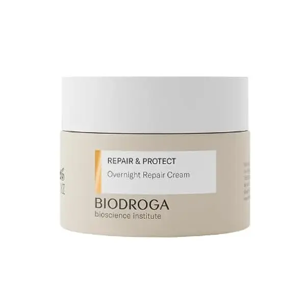 BIODROGA Bioscience Institute Repair & Protect Overnight Repair Cream Night Cream 50 ml - Anti-Age Moisturiser for Firm Skin, Line Reduction & Energy Boost with Black Forest Complex