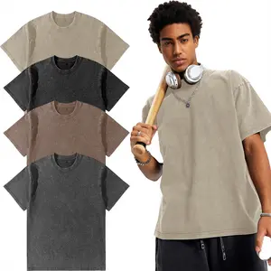 4 Color Available Vintage Washed T Shirts 100% Cotton Oversized Tee for Men Women Acid Wash Soft Breathable Casual Summer Streetwear Loose Fit Everyday Essentials