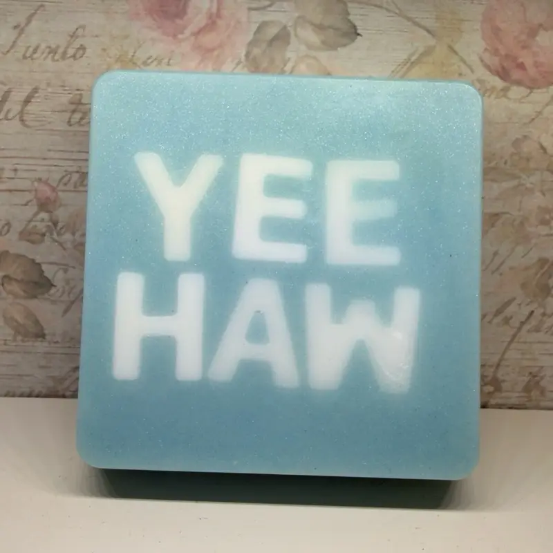 Lather your Vibe -YEE-HAW- Cotton Candy Scented handmade soap